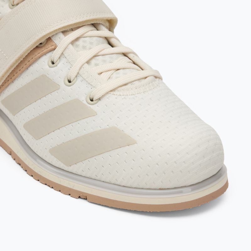 adidas Powerlift 5 изключени бели обувки за вдигане на тежести 7