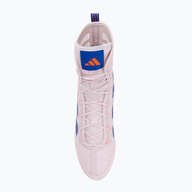 Боксови обувки adidas Box Hog 4 почти розово/синьо/импакт оранжево 5