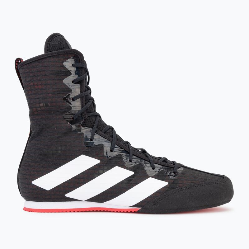 боксови обувки adidas Box Hog 4 core black/cloud white/pure ruby 2