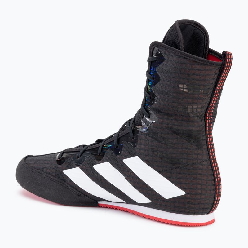 боксови обувки adidas Box Hog 4 core black/cloud white/pure ruby 3