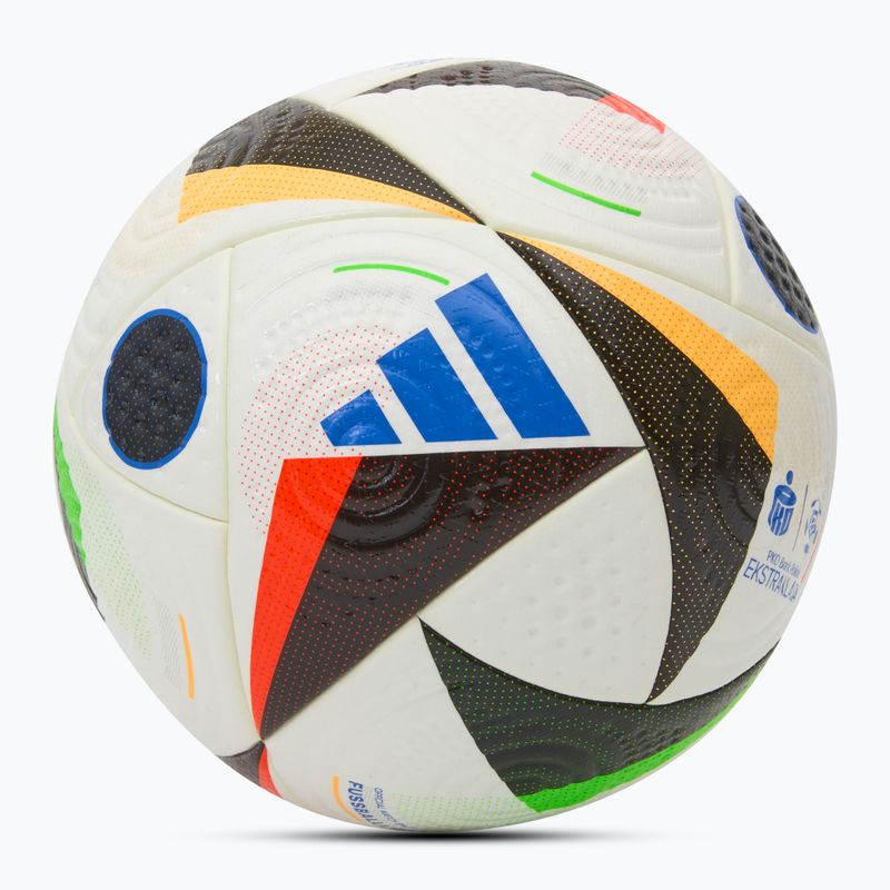 Футболна топка adidas Ekstraklasa Pro white/black/glow blue размер 5