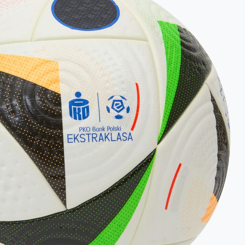 Футболна топка adidas Ekstraklasa Pro white/black/glow blue размер 5 3