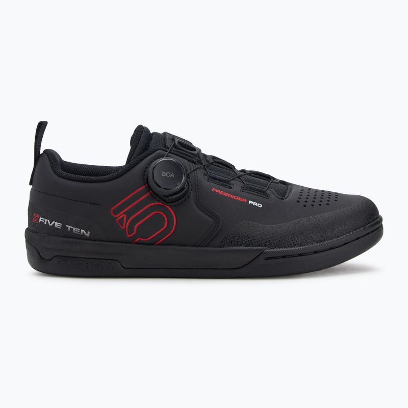 Мъжки обувки за колоездене adidas FIVE TEN Freerider Pro Boa core black/red/cloud white 2