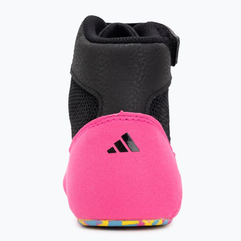 Детски боксови обувки adidas Havoc core black/signal cyan/yellow 6