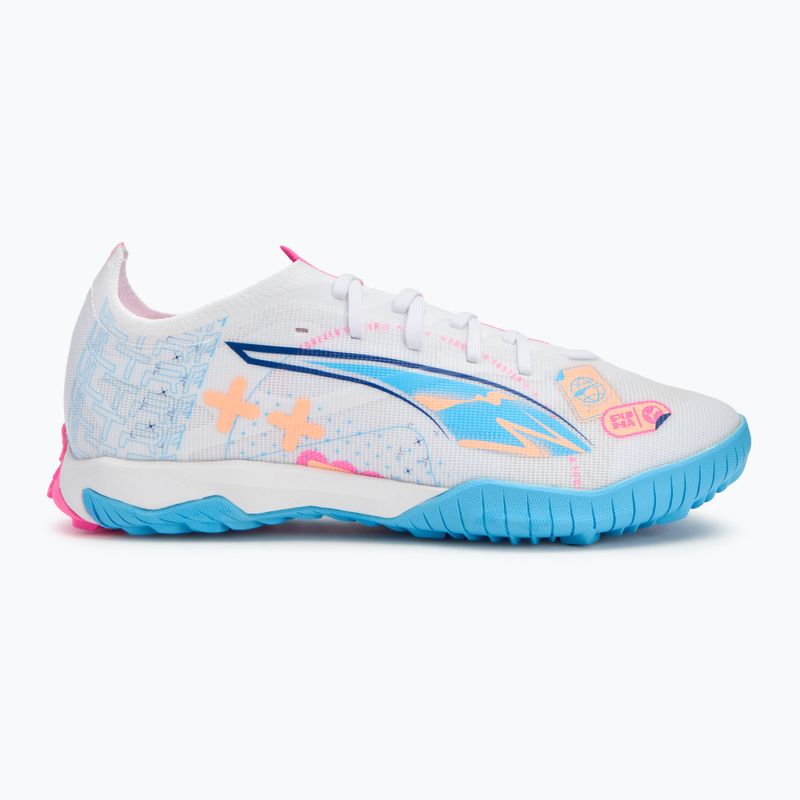 Футболни обувки PUMA Ultra 5 Match Vol. Up TT puma white/luminous blue/poison pink/fizzy melon 2