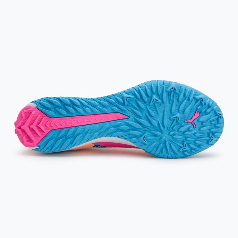 Футболни обувки PUMA Ultra 5 Match Vol. Up TT puma white/luminous blue/poison pink/fizzy melon 4