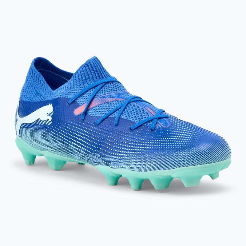 Детски футболни обувки PUMA Future 7 Match FG/AG Jr blueemazing/puma white/electric peppermint