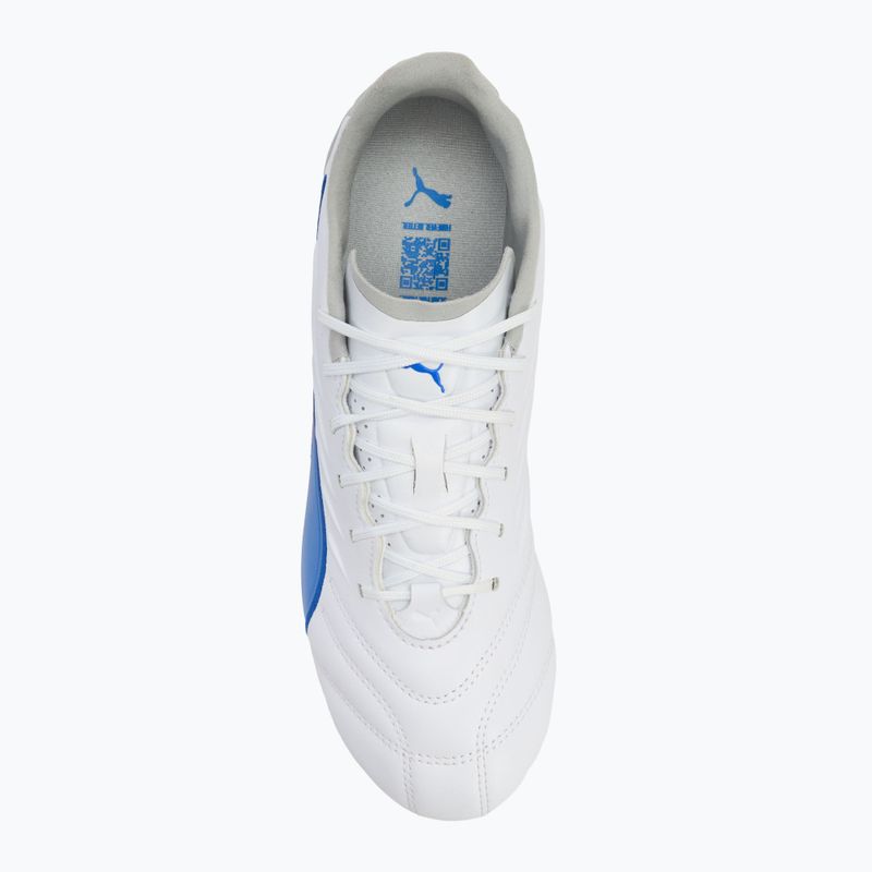 Мъжки футболни обувки PUMA King Pro FG/AG puma white/bluemazing/flat light grey/sunset glow 5