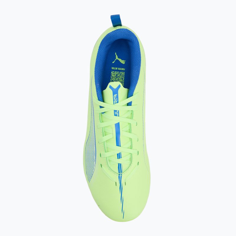 Детски футболни обувки PUMA Ultra 5 Play FG/AG Jr fizzy apple/puma white 5