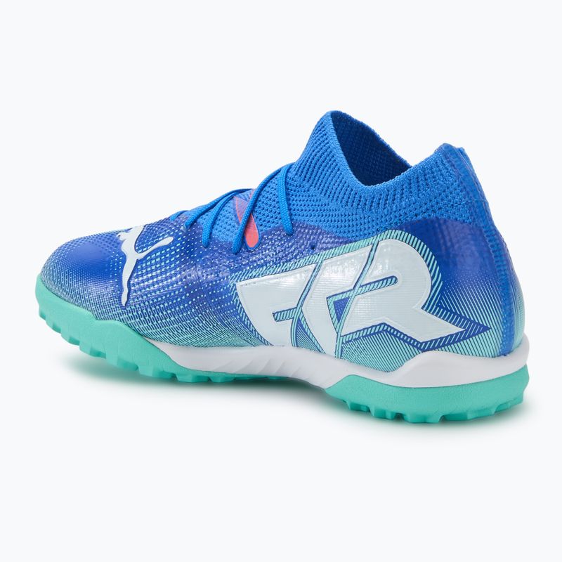 Детски футболни обувки PUMA Future 7 Match TT + Mid Jr bluemazing/puma white/electric peppermint 3