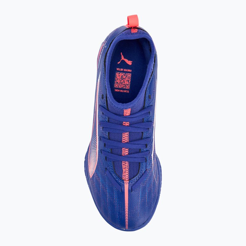 Детски футболни обувки PUMA Ultra 5 Match It + Mid Jr lapis lazuli/puma white/sunset glow 5