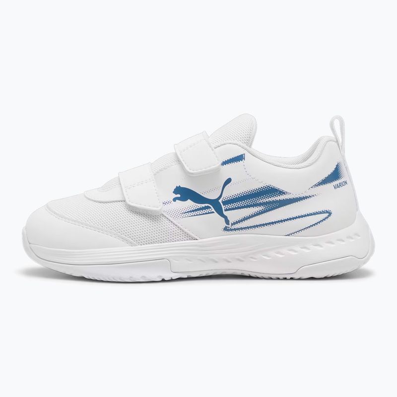 Детски спортни обувки за зала PUMA Varion II V Jr puma white/blue horizon 9