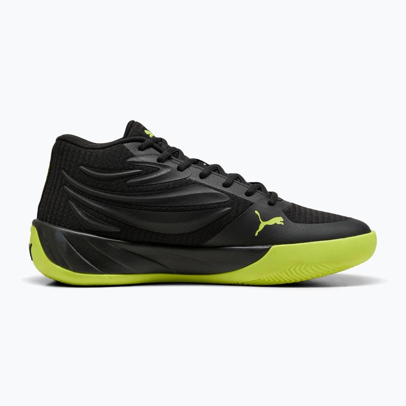 Мъжки баскетболни обувки PUMA Court Pro puma black/electric lime 3