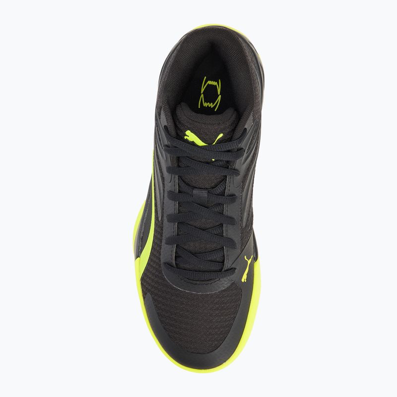 Мъжки баскетболни обувки PUMA Court Pro puma black/electric lime 5