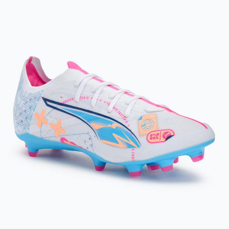 Футболни обувки PUMA Ultra 5 Match Vol. Up FG/AG puma white/luminous blue