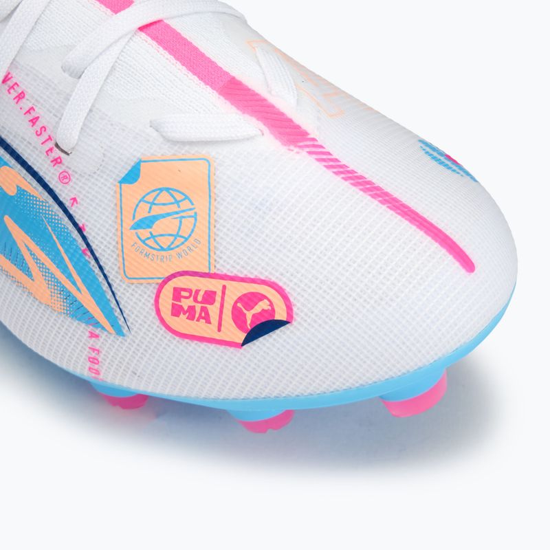 Футболни обувки PUMA Ultra 5 Match Vol. Up FG/AG puma white/luminous blue 7