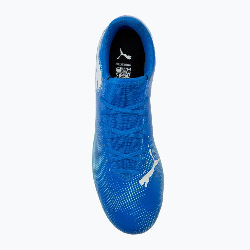 Футболни обувки PUMA Future 7 Play MxSG hyperlink blue/mint/puma white 5