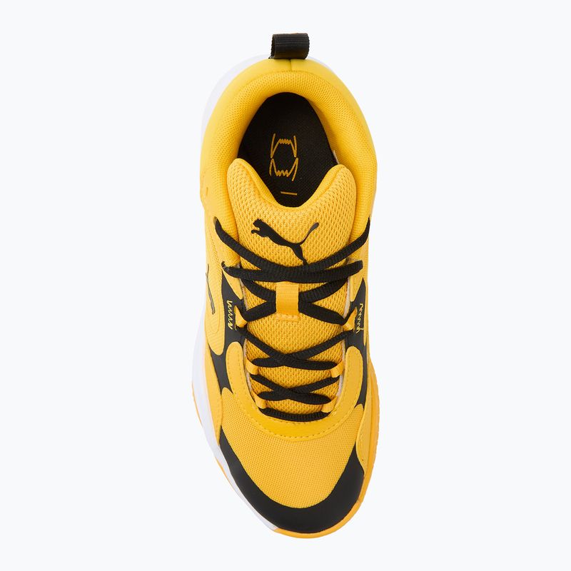 Детски баскетболни обувки PUMA Playmaker Pro JR yellow sizzle/puma blackl 5