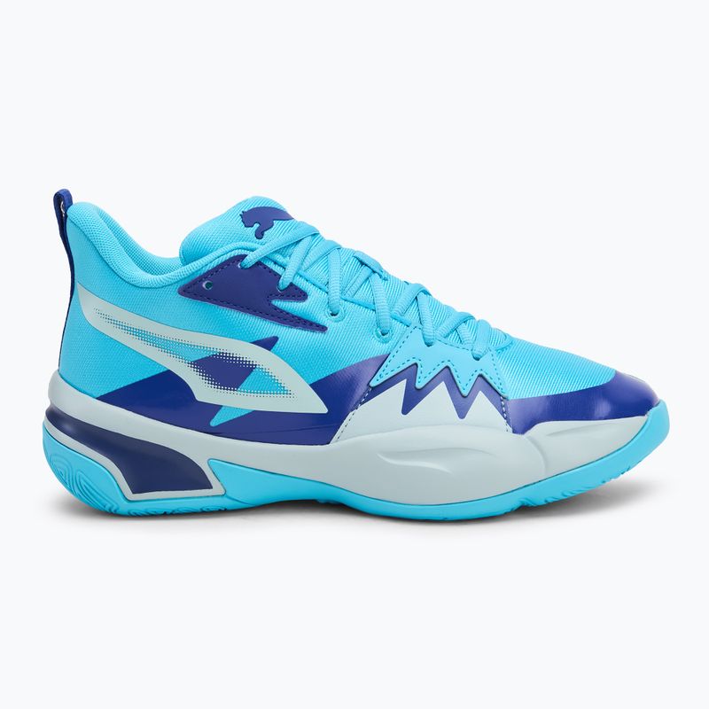 Баскетболни обувки PUMA Genetics purple glimmer/bright aqua/strong gray/white 2