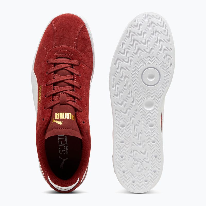 Обувки Puma Club II intense red/puma white/puma gold 3