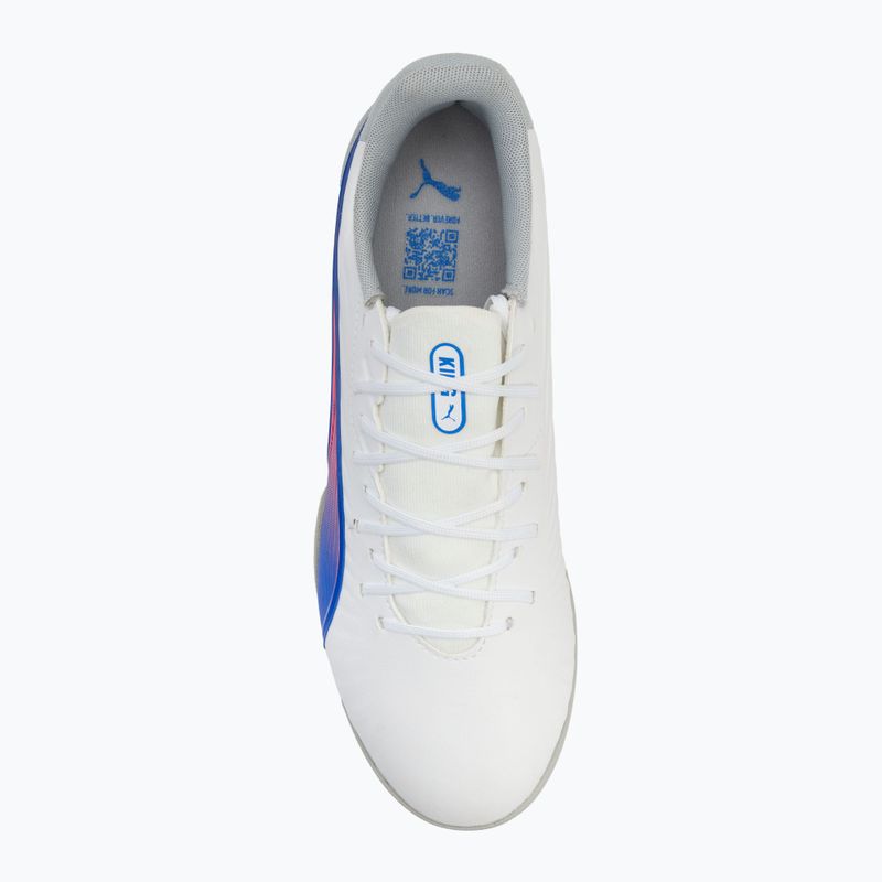 Футболни обувки Puma King Match TT puma white/bluemazing/flat light grey/sunset glow 5