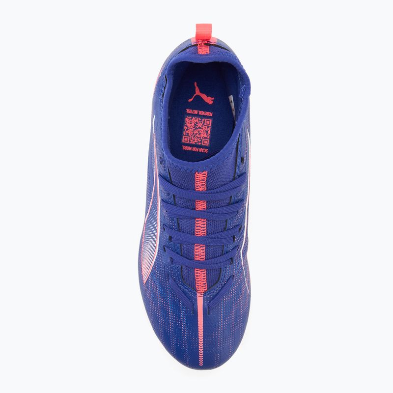 Детски футболни обувки PUMA Ultra 5 Match FG/AG Jr lapis lazuli/puma white/sunset glow 5