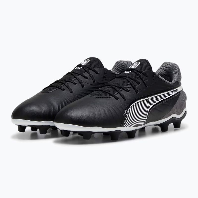 Детски футболни обувки PUMA King Match FG/AG Jr puma black/puma white/cool dark grey 8