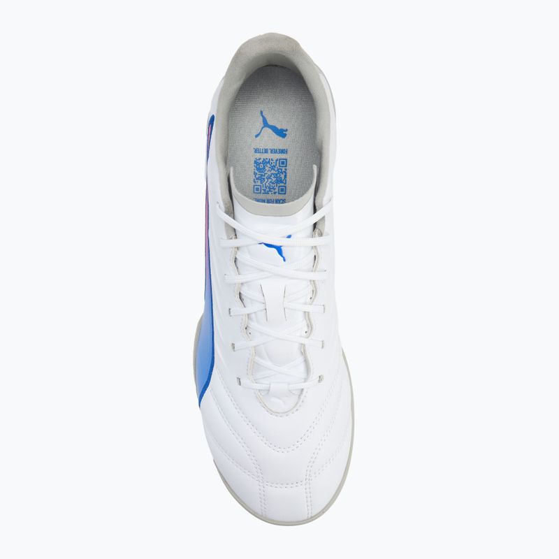 Футболни обувки Puma King Pro TT puma white/bluemazing/flat light grey/sunset glow 5