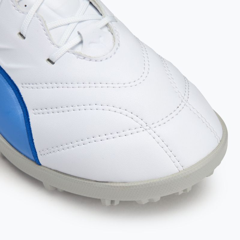 Футболни обувки Puma King Pro TT puma white/bluemazing/flat light grey/sunset glow 7