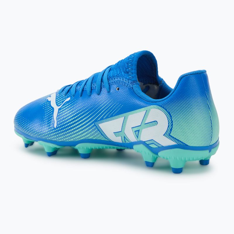 Детски футболни обувки PUMA Future 7 Play FG/AG Jr hyperlink blue/mint/puma white 3