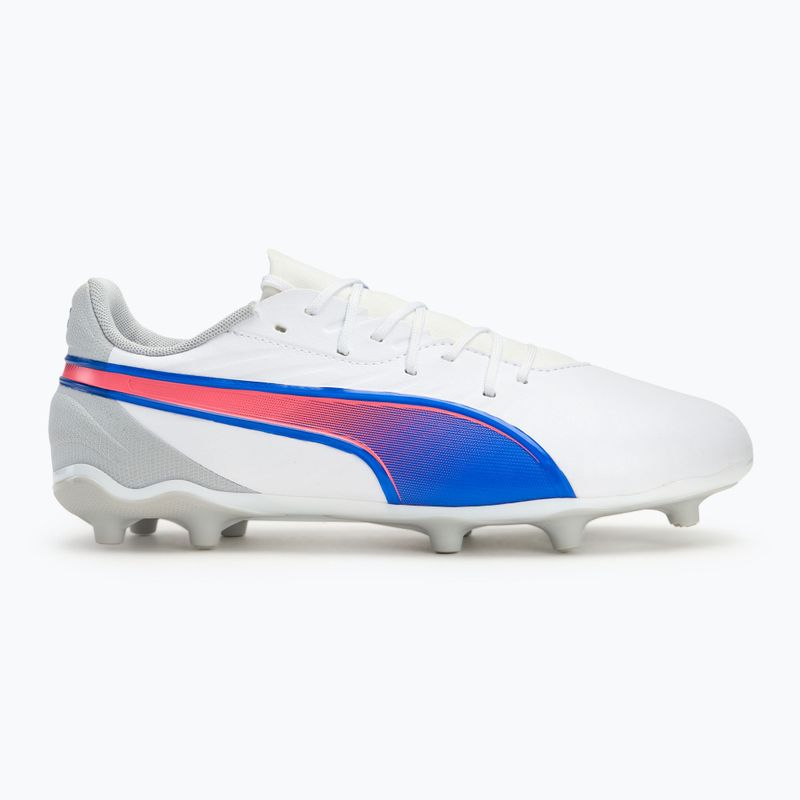 Детски футболни обувки PUMA King Match FG/AG Jr puma white/bluemazing/lat light grey/sunset glow 2