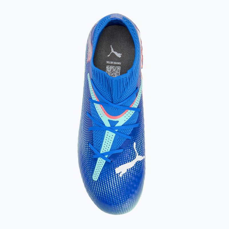 Детски футболни обувки PUMA Future 7 Pro FG/AG Jr blueemazing/puma white/electric peppermint 5