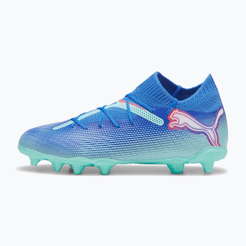 Детски футболни обувки PUMA Future 7 Pro FG/AG Jr blueemazing/puma white/electric peppermint 2