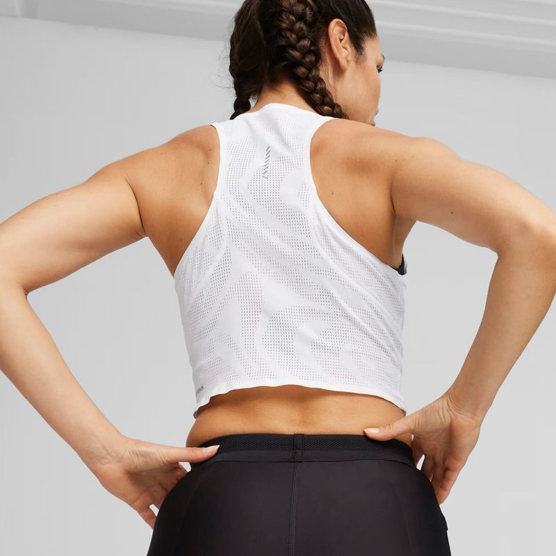 Мъжки потник за бягане PUMA Run Ultraspun Singlet puma white/aop 4