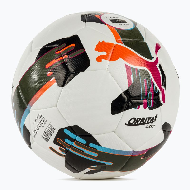 Футболна топка PUMA Orbita 4 HYB FIFA Basic puma white/multicolor размер 5 2