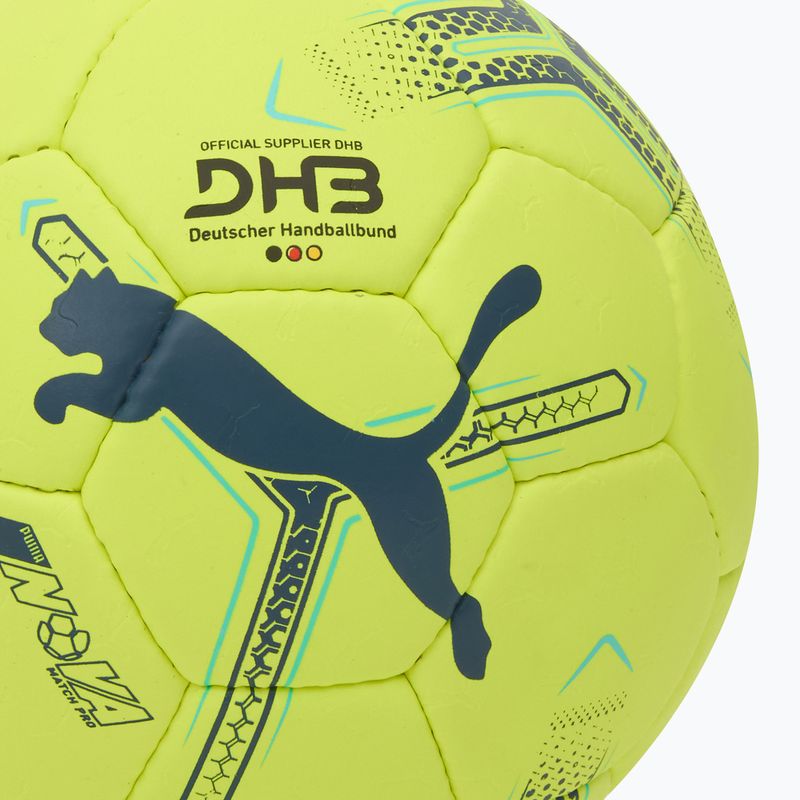 Хандбална топка PUMA Nova Match Pro fizzy apple/grey skies размер 2 3