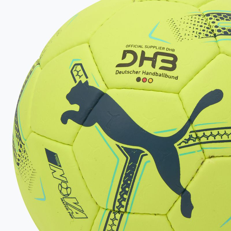 Хандбална топка PUMA Nova Match Pro fizzy apple/grey skies размер 3 3