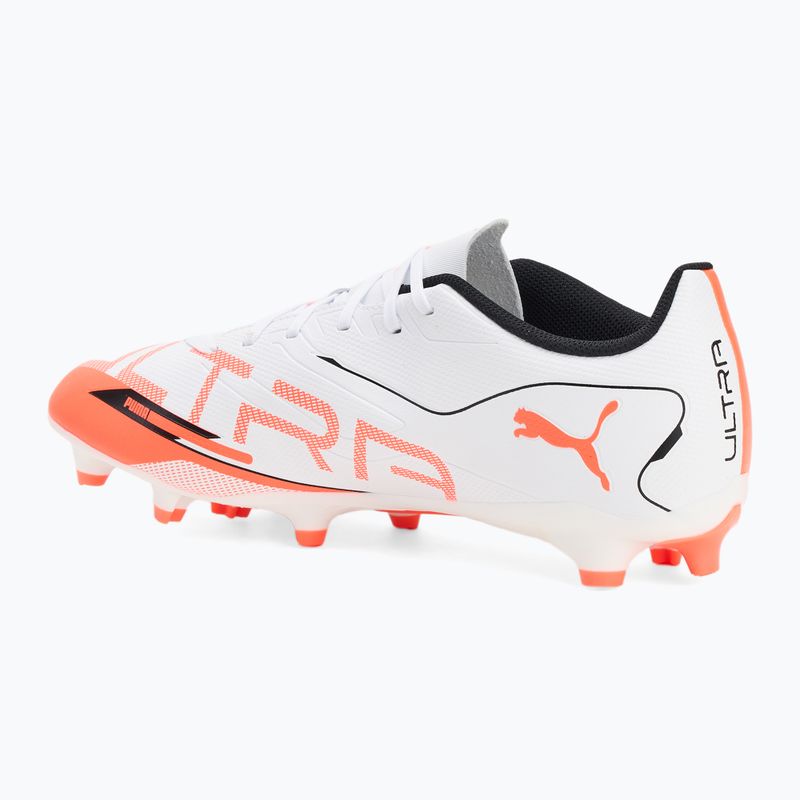 Футболни обувки PUMA Ultra 5 Play FG/AG puma white/puma black/glowing red 3