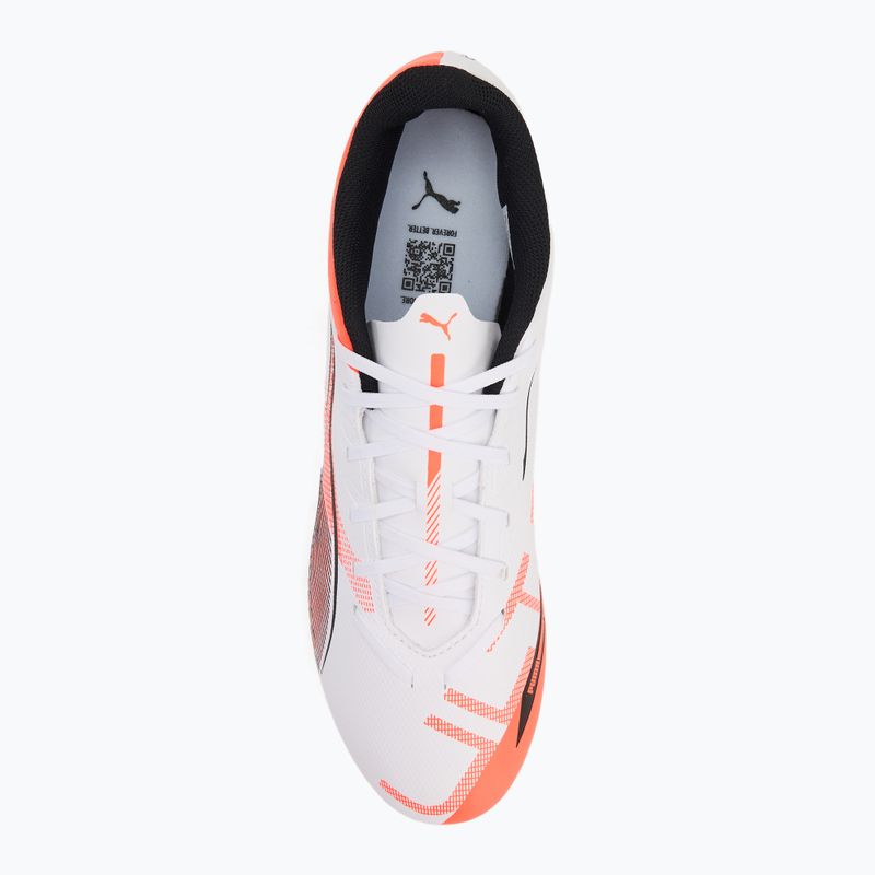 Футболни обувки PUMA Ultra 5 Play FG/AG puma white/puma black/glowing red 5