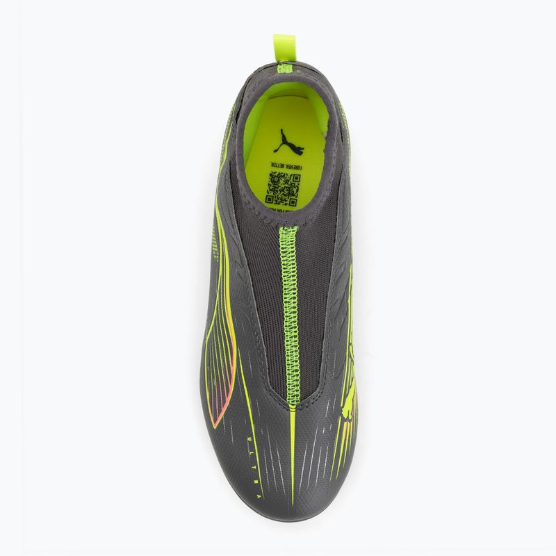 Детски футболни обувки PUMA Ultra 5 Match+ LL FG/AG Jr matte aged silver/yellow alert/puma aged silver 5