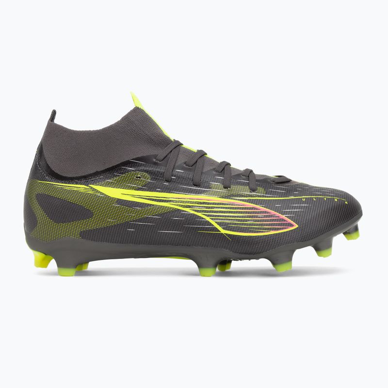 Мъжки футболни обувки PUMA Ultra 5 Match+ FG/AG matte aged silver/yellow alert/puma aged silver 2
