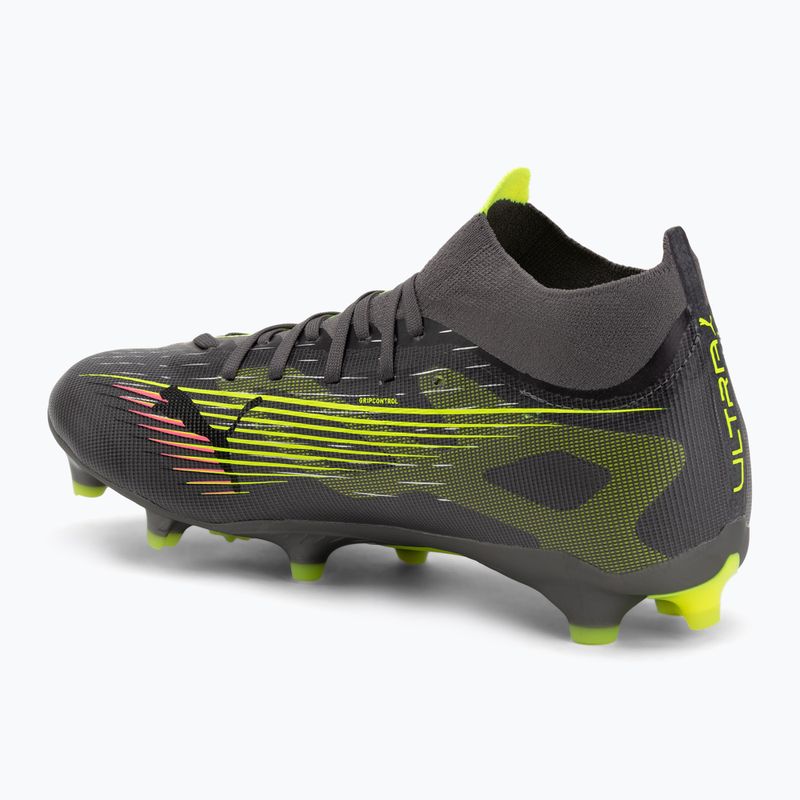 Мъжки футболни обувки PUMA Ultra 5 Match+ FG/AG matte aged silver/yellow alert/puma aged silver 3