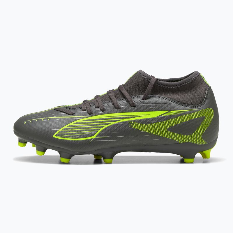 Мъжки футболни обувки PUMA Ultra 5 Play+ FG/AG matte aged silver/yellow alert/puma aged silver