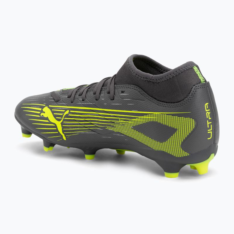 Мъжки футболни обувки PUMA Ultra 5 Play+ FG/AG matte aged silver/yellow alert/puma aged silver 3
