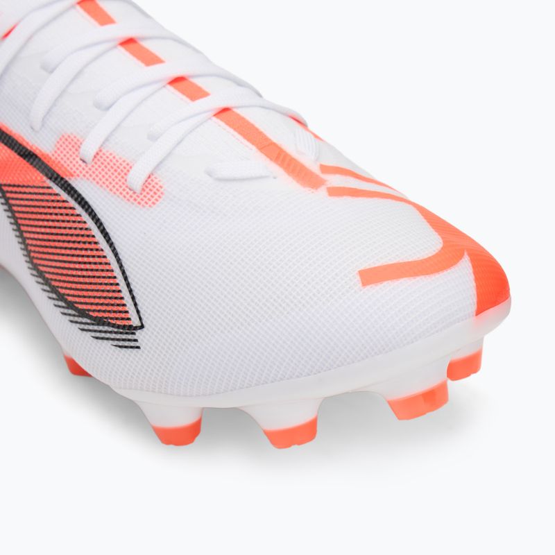 Мъжки футболни обувки PUMA Ultra 5 Match FG/AG puma white/puma black/glowing red 7