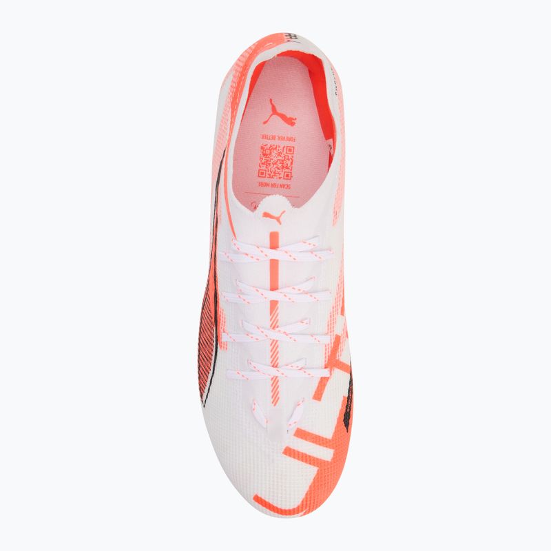 Мъжки футболни обувки PUMA Ultra 5 Pro FG/AG puma white/puma black/glowing red 5