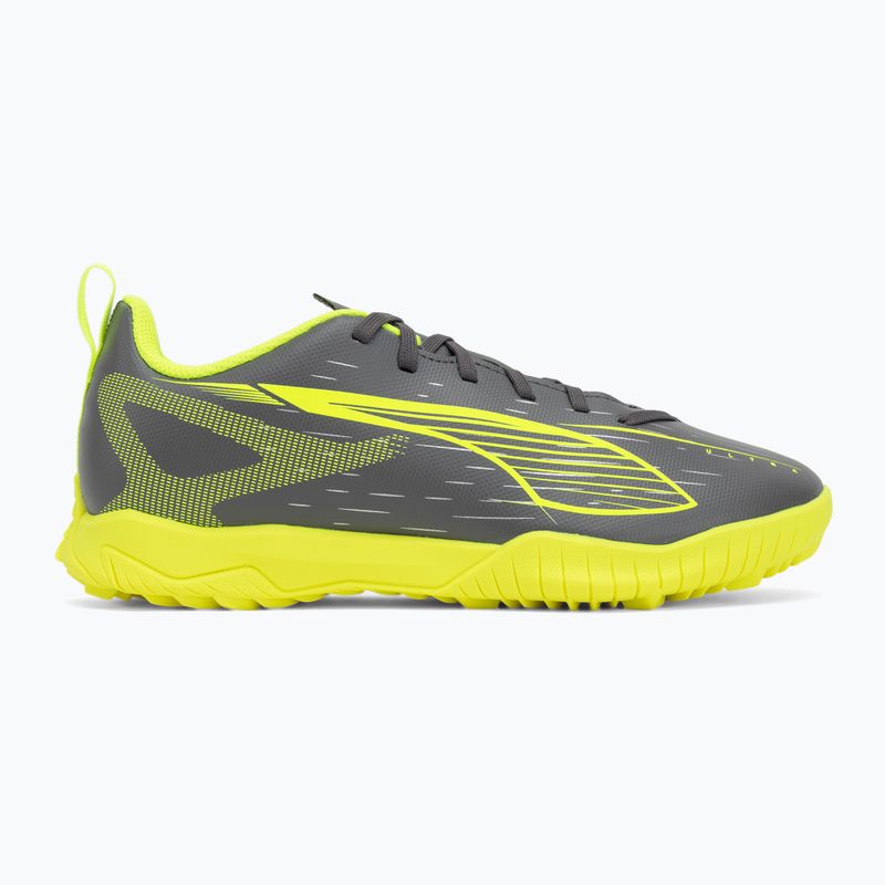 Детски футболни обувки PUMA Ultra 5 Pro FG/AG Jr matte aged silver/yellow alert/sun struck 2