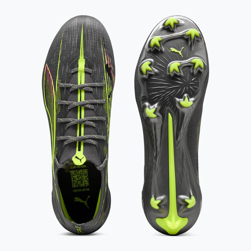 Мъжки футболни обувки PUMA Ultra 5 Ultimate FG matte aged silver/yellow alert/sun struck 3