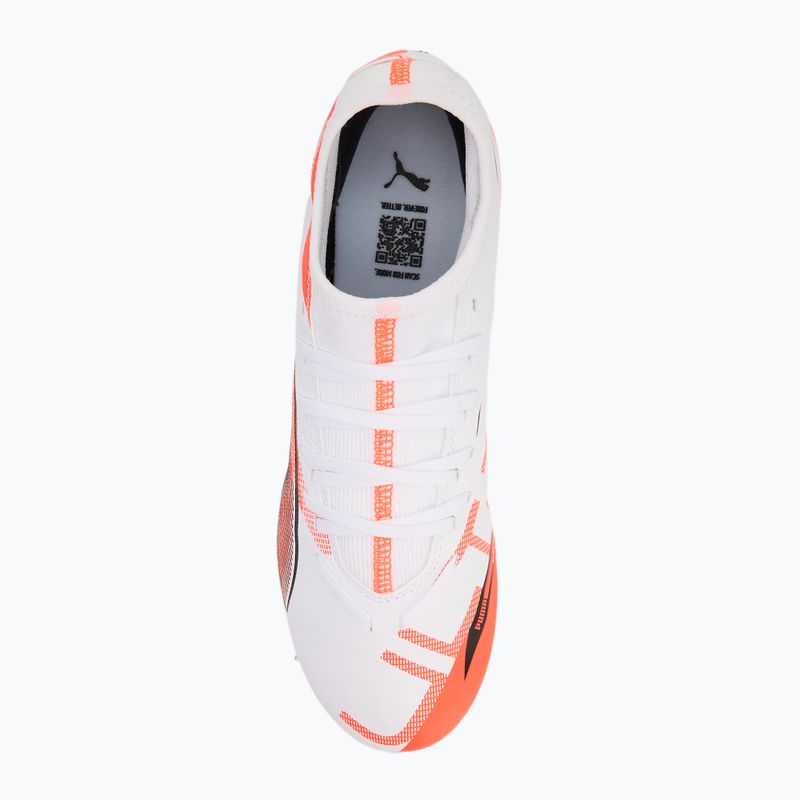 Мъжки футболни обувки PUMA Ultra 5 Play+ FG/AG puma white/puma black/glowing red 5