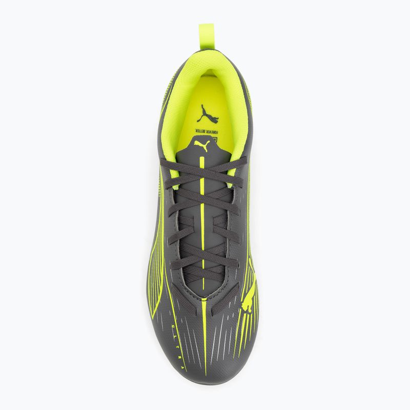 Детски футболни обувки PUMA Ultra 5 Play FG/AG Jr puma white/ puma black/glowing red 5